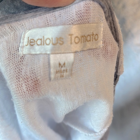 Jealous Tomato Top Partial Open Ladder White Flowy - Picture 7 of 12